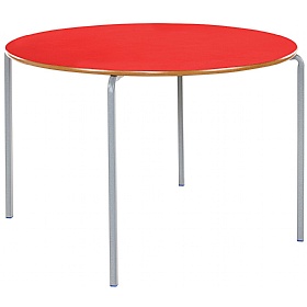 Alumni Crush Bent Circular School Tables Red