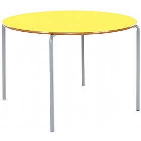 Alumni Crush Bent Circular School Tables Yellow