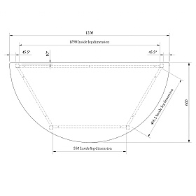 Alumni Fully Welded Semi Circular School Tables - School Furniture