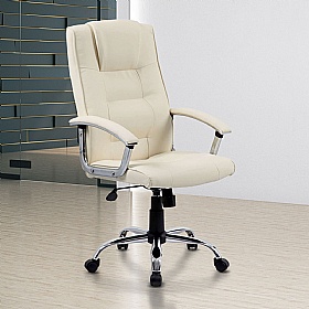Oracle High Back Leather Faced Office Chairs - Office Chairs
