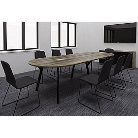 Stratus Sled Base Upholstered Meeting and Breakout Chair - Office Chairs