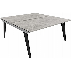 Tract Shades 2 Person Rectangular Back to Back Bench Desks - Office Desks