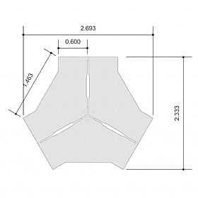 Tract Shades 3 Person Cluster Bench Desks - Office Desks