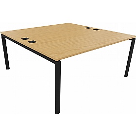 Apex 2 Person Goalpost Rectangular Back to Back Bench Desks - Office Desks
