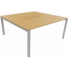Apex 2 Person Goalpost Rectangular Back to Back Bench Desks - Office Desks