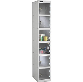Atom Probe Antibacterial Anti-Theft Clear Door Lockers
