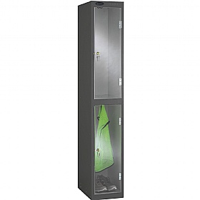 Atom Probe Antibacterial Anti-Theft Clear Door Lockers