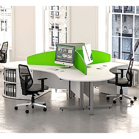 Cogent / Forme Semi Circular Extension Desk - Office Desks