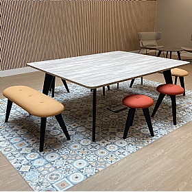 Tract Shades XL Curve Rectangular Breakout and Boardroom Tables