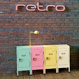 Pure Retro Vintage Quarto Lockers