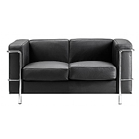 Belmont Leather Faced Reception Sofas