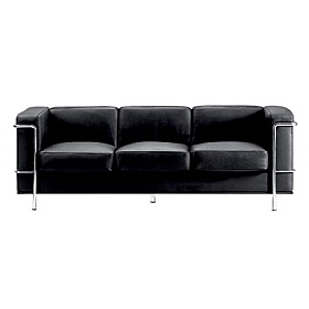 Belmont Leather Faced Reception Sofas