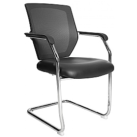 Nexus Medium Back Vinyl Mesh Visitor Chair