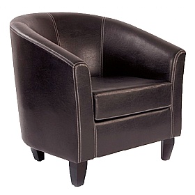 Metro Bonded Leather Tub Chair