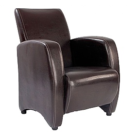 Metro Lounge Bonded Leather Armchair