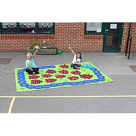 Back to Nature Chloe Caterpillar Numeracy & Literacy Outdoor Play Mat - School Furniture