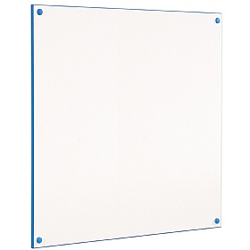 WriteOn Colour Edged Non-Magnetic Whiteboard Blue