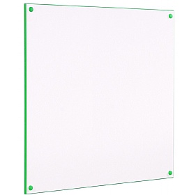 WriteOn Colour Edged Non-Magnetic Whiteboard Green