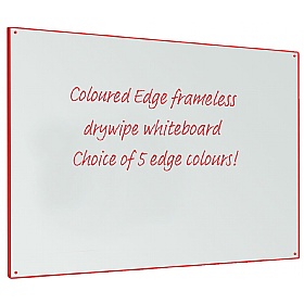 WriteOn Coloured Edge Non-Magnetic Whiteboards - Display Equipment