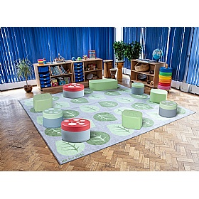 Natural World Leaf Placement Carpet - School Furniture