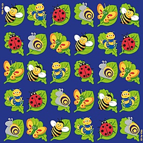 Back to Nature Square Bug Carpet - School Furniture