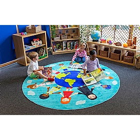 Children of the World Circle Carpet - School Furniture
