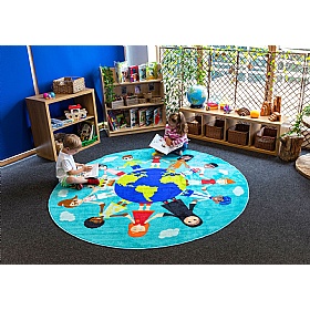 Children of the World Circle Carpet - School Furniture
