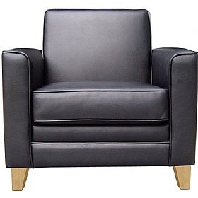 Newport Leather Faced Office Armchair