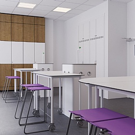 SE Classic Backless Ergonomic School Stools