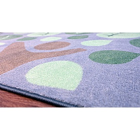 Natural World Semi-Circle Placement Carpet - School Furniture