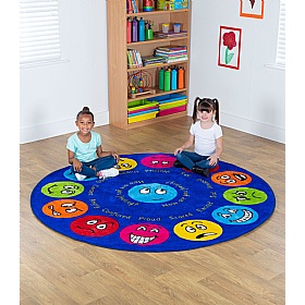 Emotions Interactive Round Carpet - School Furniture