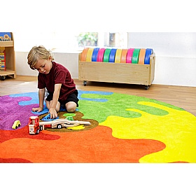 Rainbow Colour Palette Carpet - School Furniture