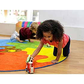 Rainbow Colour Palette Carpet - School Furniture