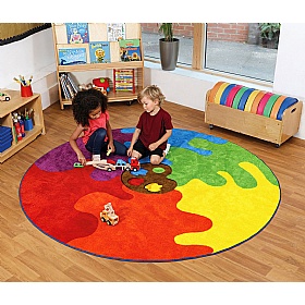 Rainbow Colour Palette Carpet - School Furniture