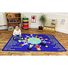 Children of the World Welcome Carpet - School Furniture