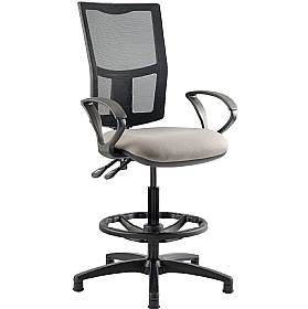 Haddon Mesh Back Draughtsman Chairs - Office Chairs