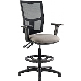 Haddon Mesh Back Draughtsman Chairs - Office Chairs