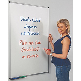 WriteOn Aluminium Framed Non-Magnetic Drywipe Whiteboards