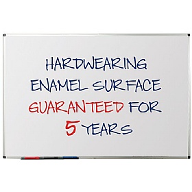 WriteOn Aluminium Framed Vitreous Enamel Magnetic Drywipe Whiteboards