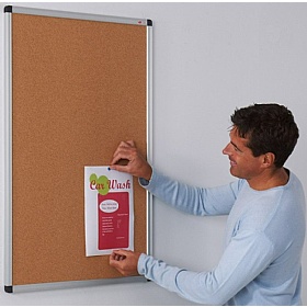InfoHub Aluminium Framed Cork Noticeboards