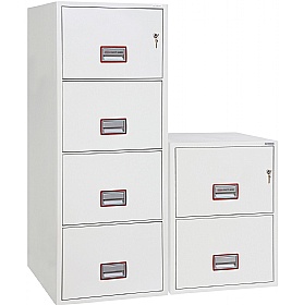 Phoenix World Class 2270 Series Fire Safe Filing Cabinets - Key Lock