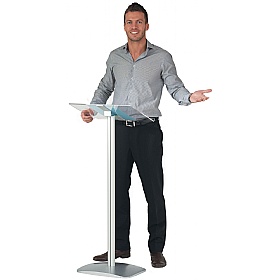 Exhibit Aluminium Lectern