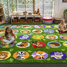 Woodland Animals Placement Carpet