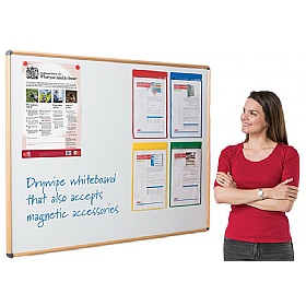 Shield Wood Effect Non-Magnetic Drywipe Whiteboards