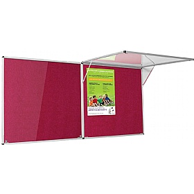 Resist-a-Flame Top-Hinged Tamperproof Noticeboards