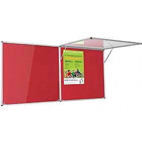Resist-a-Flame Top-Hinged Tamperproof Noticeboards