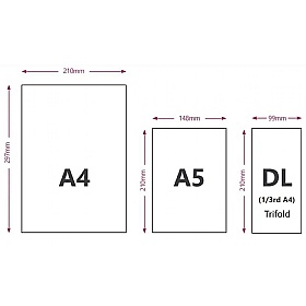 Expanda-Stand Desktop Leaflet Dispenser Paper Format