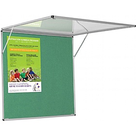 Resist-a-Flame Top-Hinged Tamperproof Noticeboards - Display Equipment