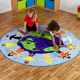 Children of the World Multi-Cultural Carpet - School Furniture