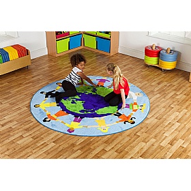 Children of the World Multi-Cultural Carpet - School Furniture